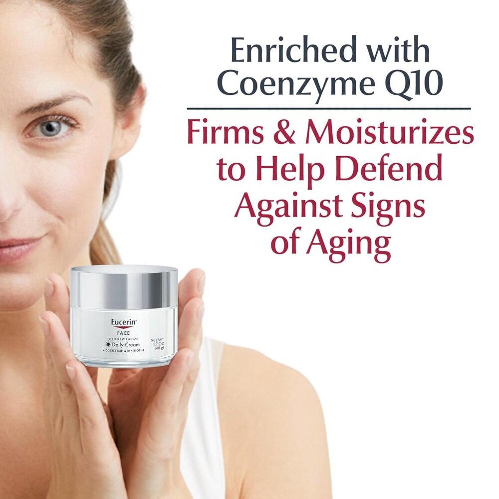 Q10 Anti-Wrinkle Face Cream, Unscented Face Cream for Sensitive Skin, 1.7 Oz Jar - Picture 5 of 16